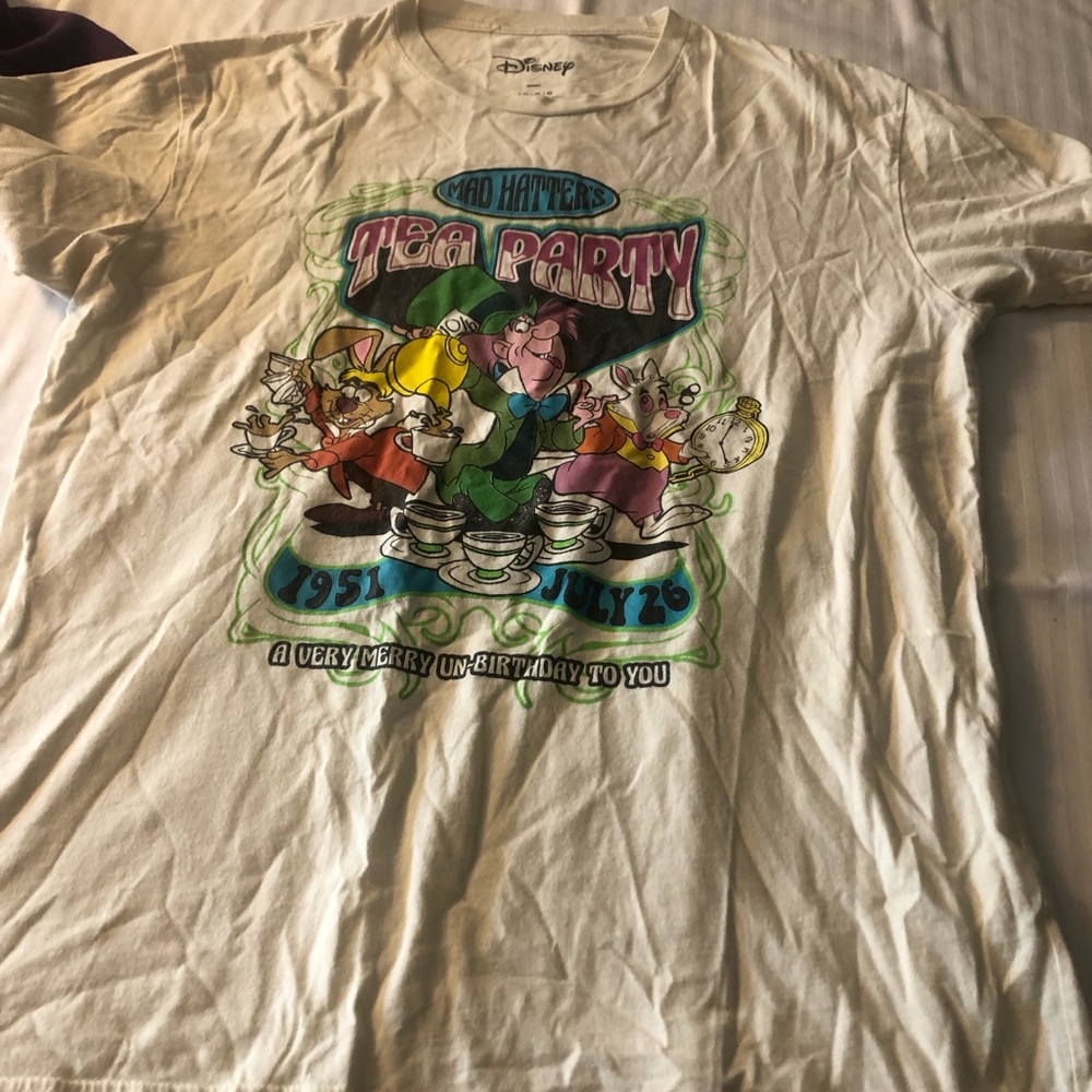 Disney Mad Hatter's Tea Party Kids T-Shirt - White and Green
